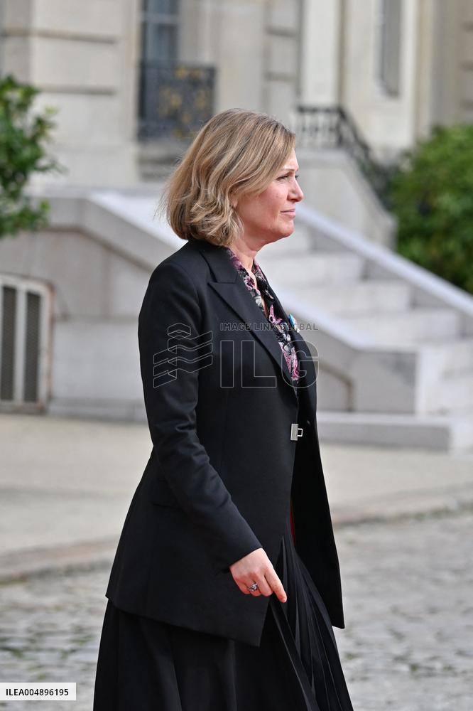 Yael Braun-Pivet Welcomes Mahmoud Abbas At The National Assembly - Paris