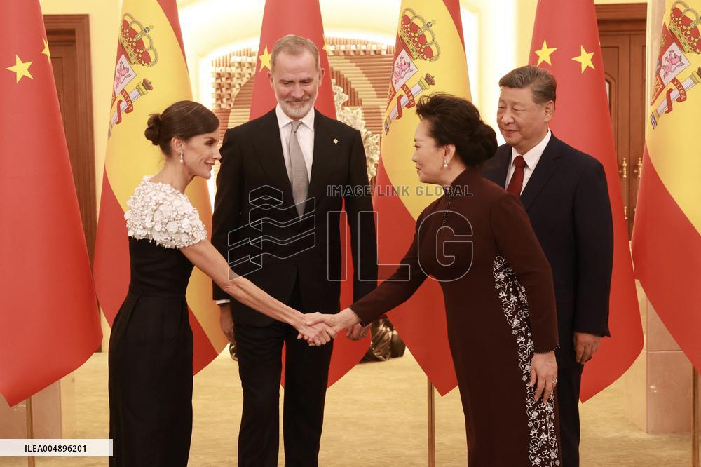 Second Day Of The King And Queen's State Trip To China
