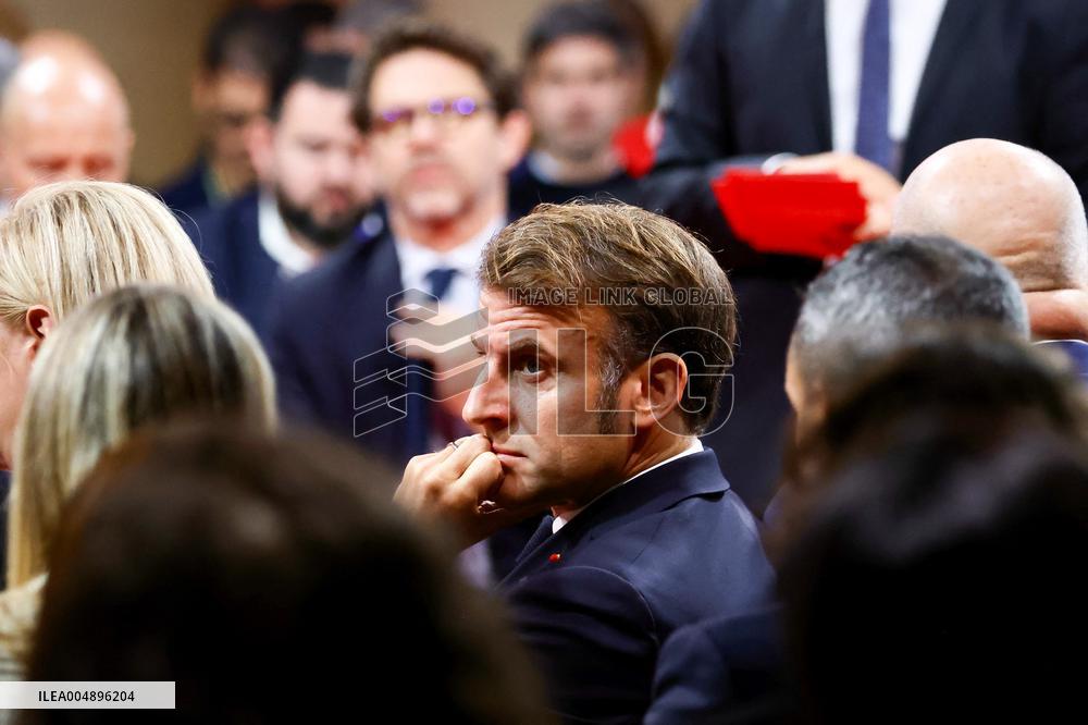 President Macron Meets Readers of La Depeche du Midi - Toulouse