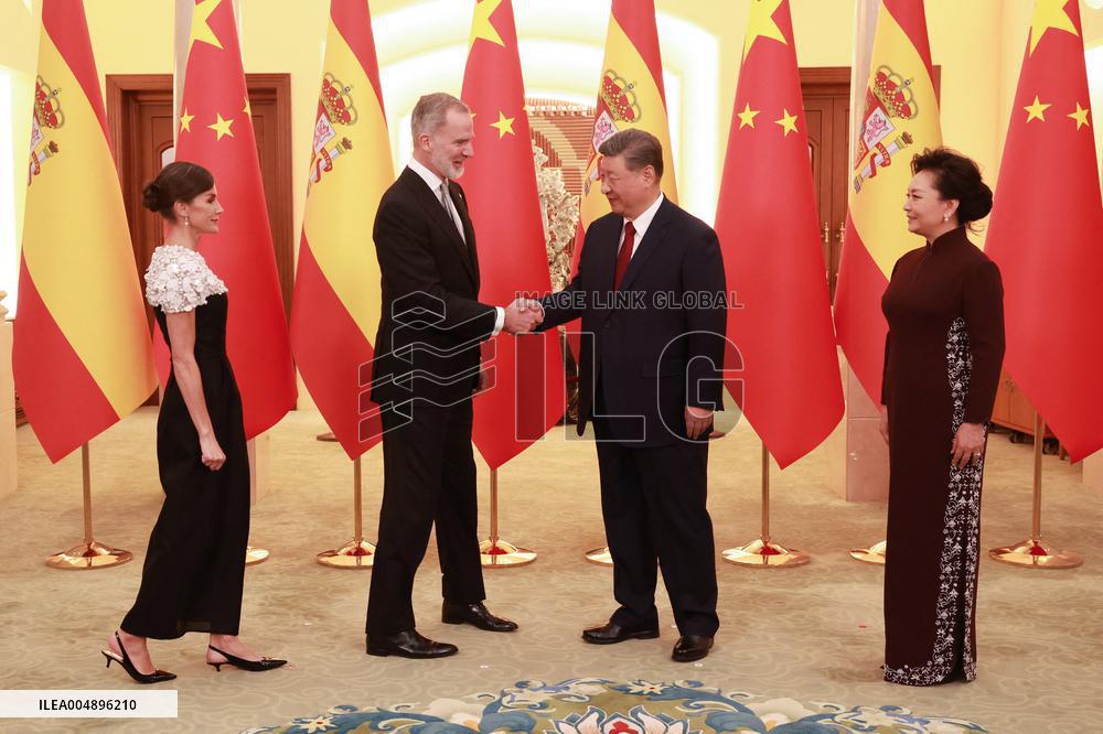 Second Day Of The King And Queen's State Trip To China