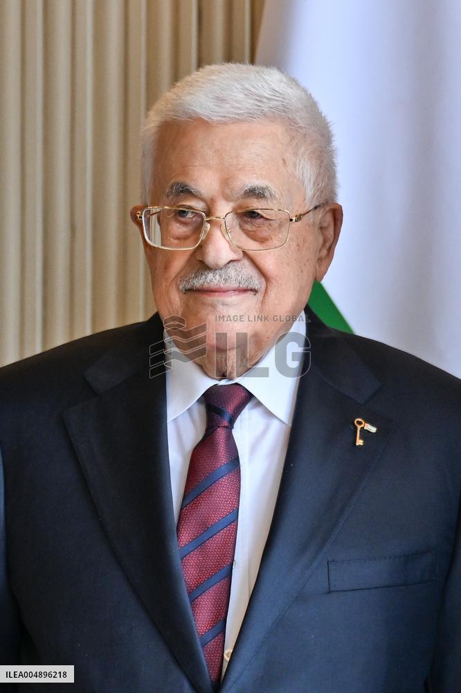 Yael Braun-Pivet Welcomes Mahmoud Abbas At The National Assembly - Paris