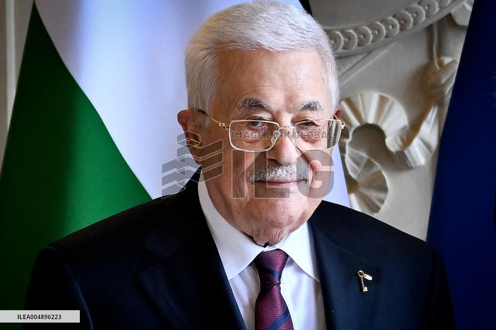 Yael Braun-Pivet Welcomes Mahmoud Abbas At The National Assembly - Paris