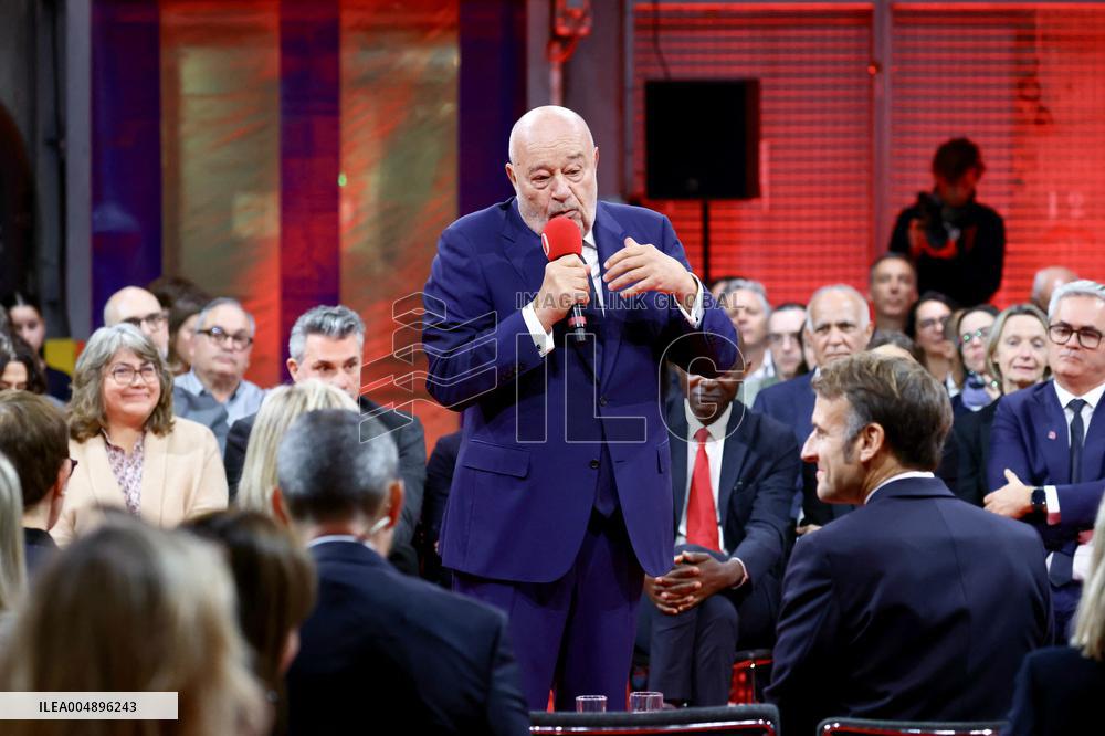 President Macron Meets Readers of La Depeche du Midi - Toulouse