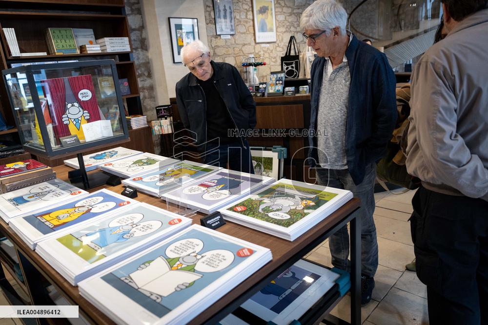 Exhibition of Philippe Geluck - Paris AJ