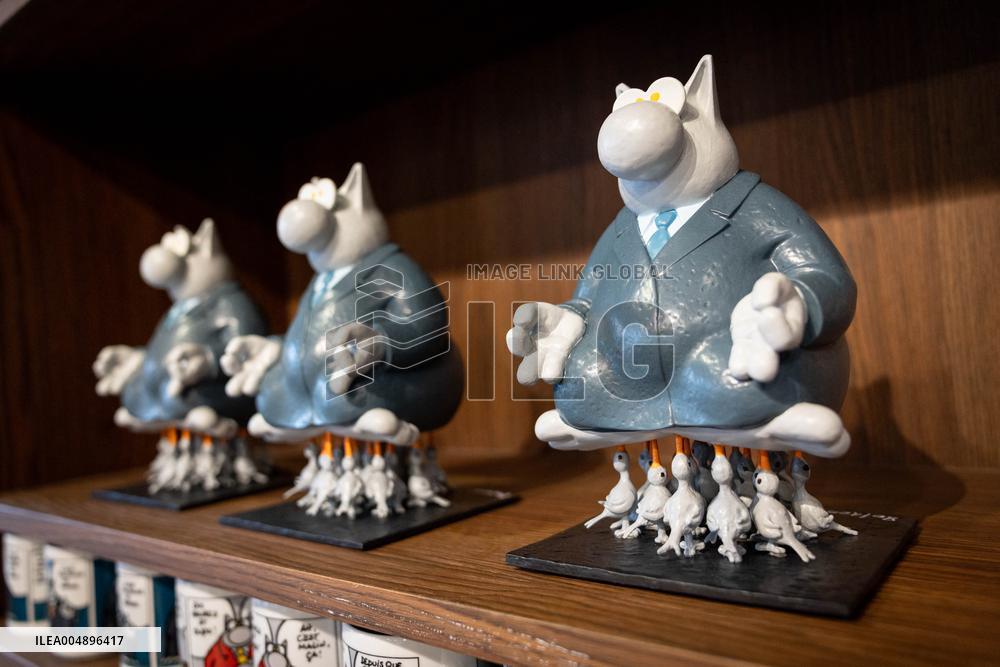 Exhibition of Philippe Geluck - Paris AJ