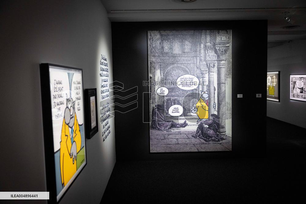 Exhibition of Philippe Geluck - Paris AJ