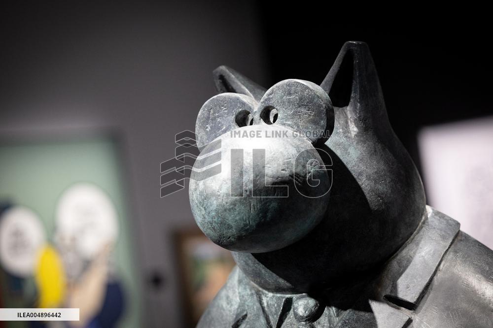 Exhibition of Philippe Geluck - Paris AJ