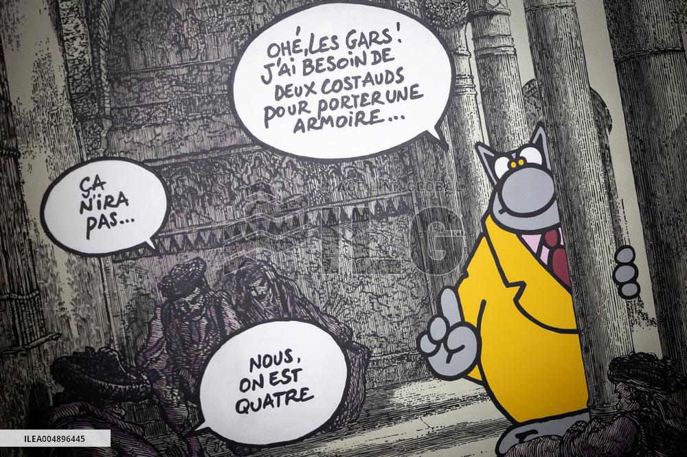 Exhibition of Philippe Geluck - Paris AJ