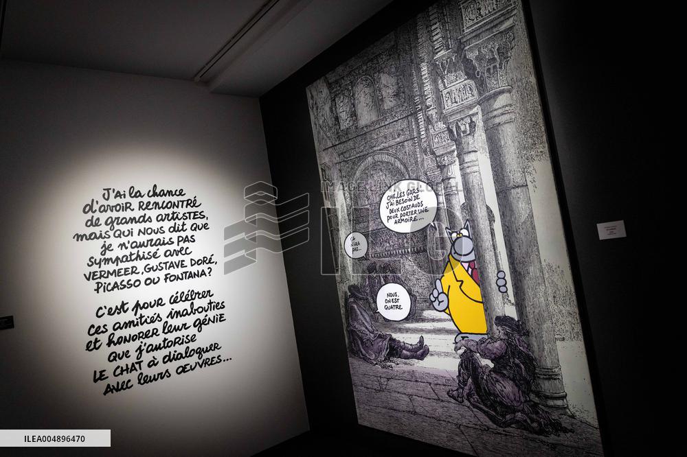 Exhibition of Philippe Geluck - Paris AJ