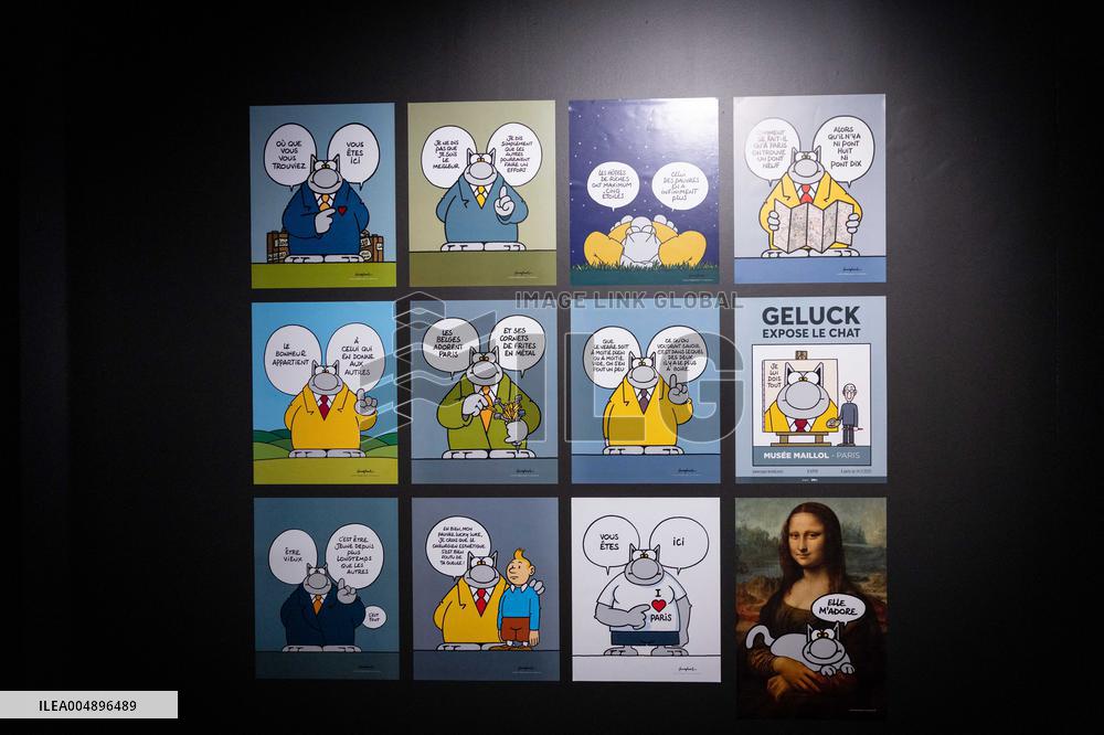 Exhibition of Philippe Geluck - Paris AJ