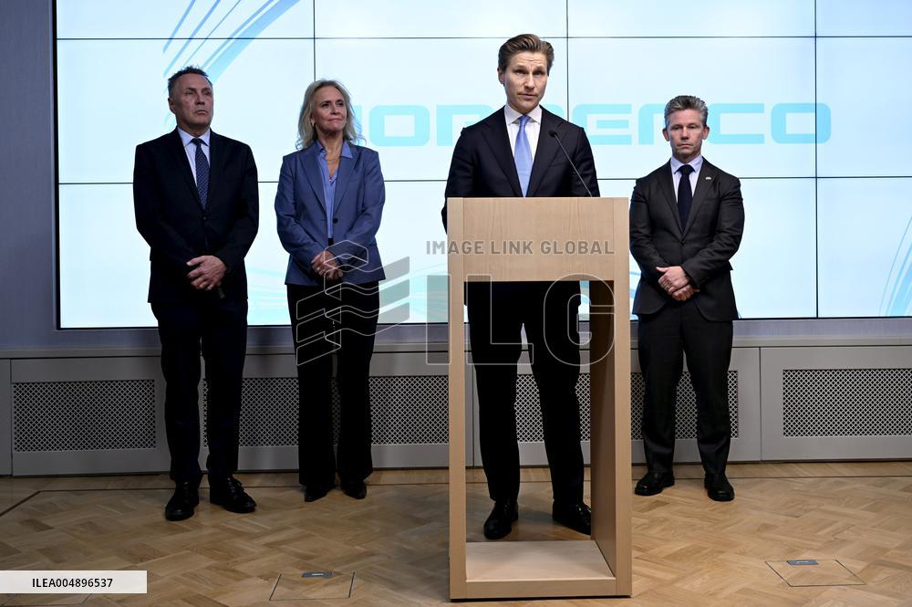 The Nordic Defence Cooperation Nordefco meeting in Helsinki, Finland