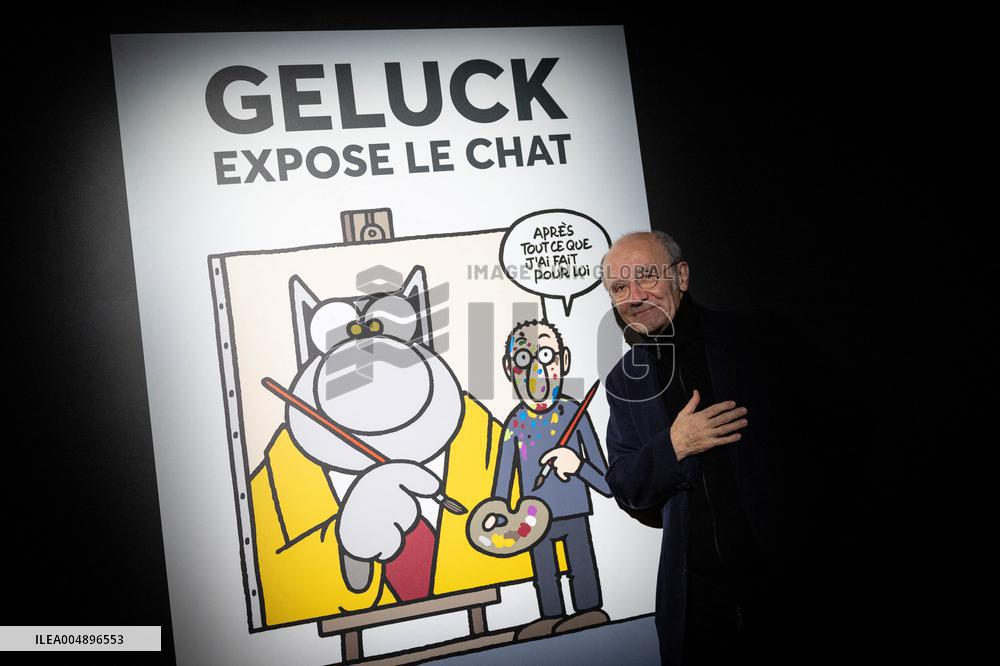 Exhibition of Philippe Geluck - Paris AJ