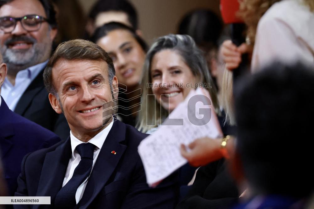 President Macron Meets Readers of La Depeche du Midi - Toulouse