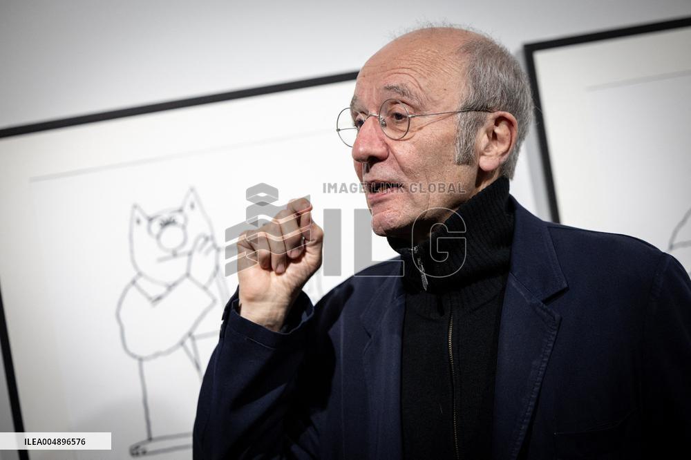 Exhibition of Philippe Geluck - Paris AJ