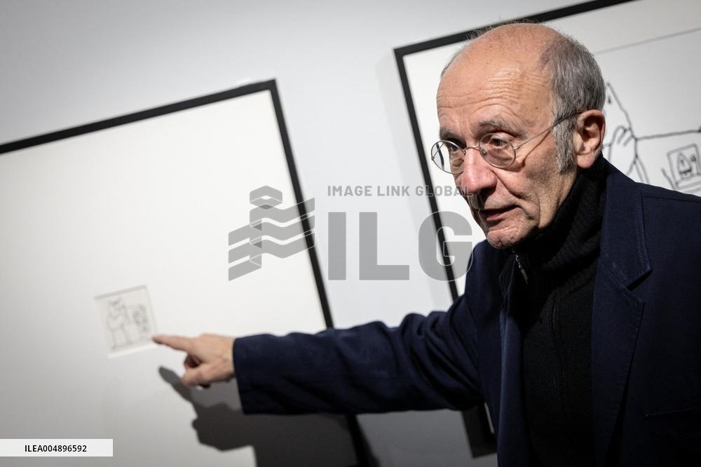 Exhibition of Philippe Geluck - Paris AJ