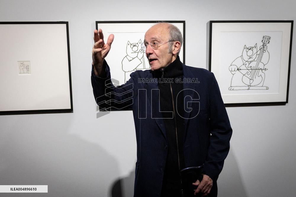 Exhibition of Philippe Geluck - Paris AJ