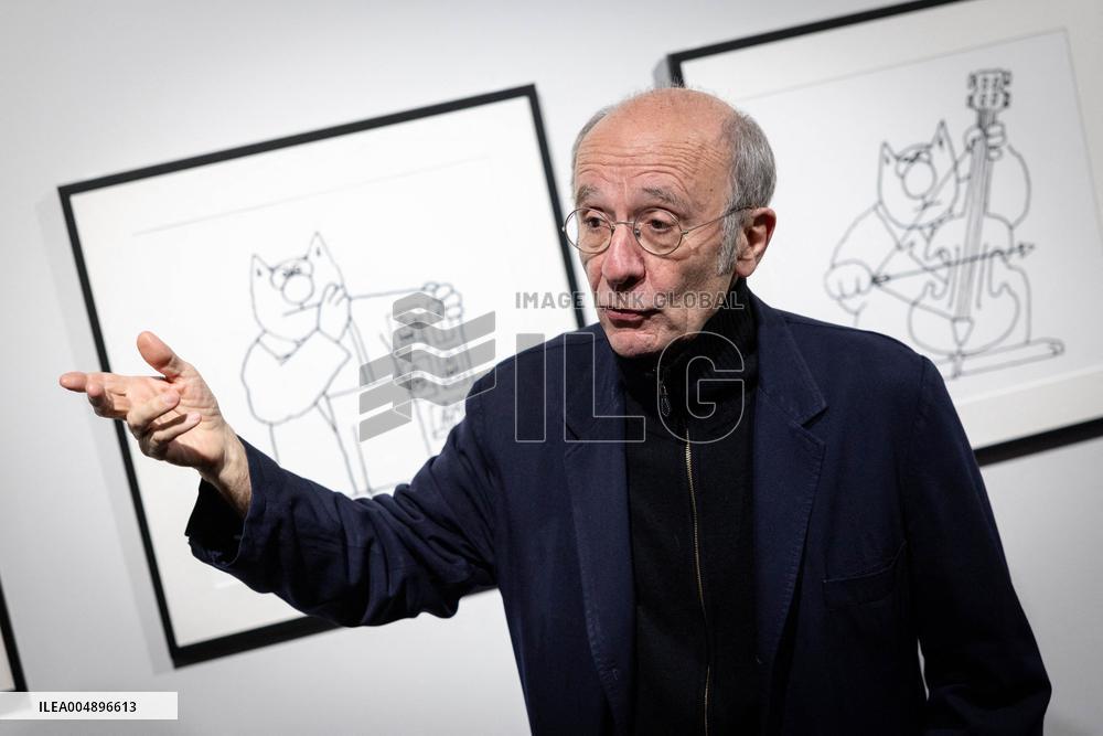 Exhibition of Philippe Geluck - Paris AJ