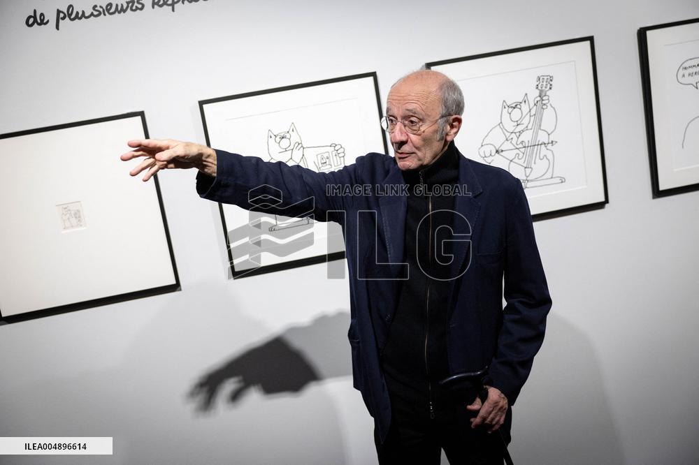 Exhibition of Philippe Geluck - Paris AJ