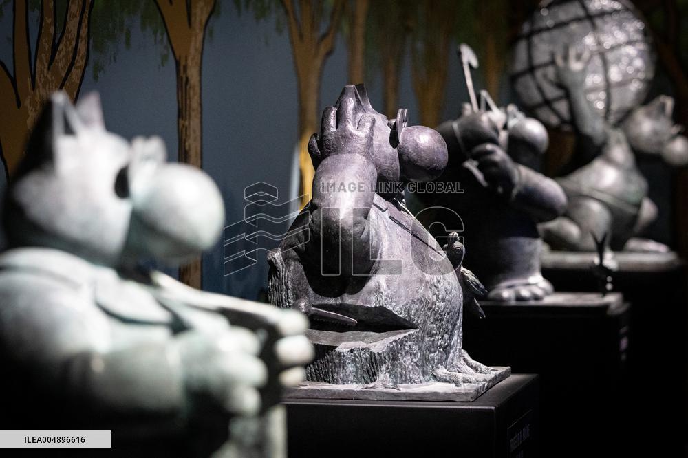 Exhibition of Philippe Geluck - Paris AJ