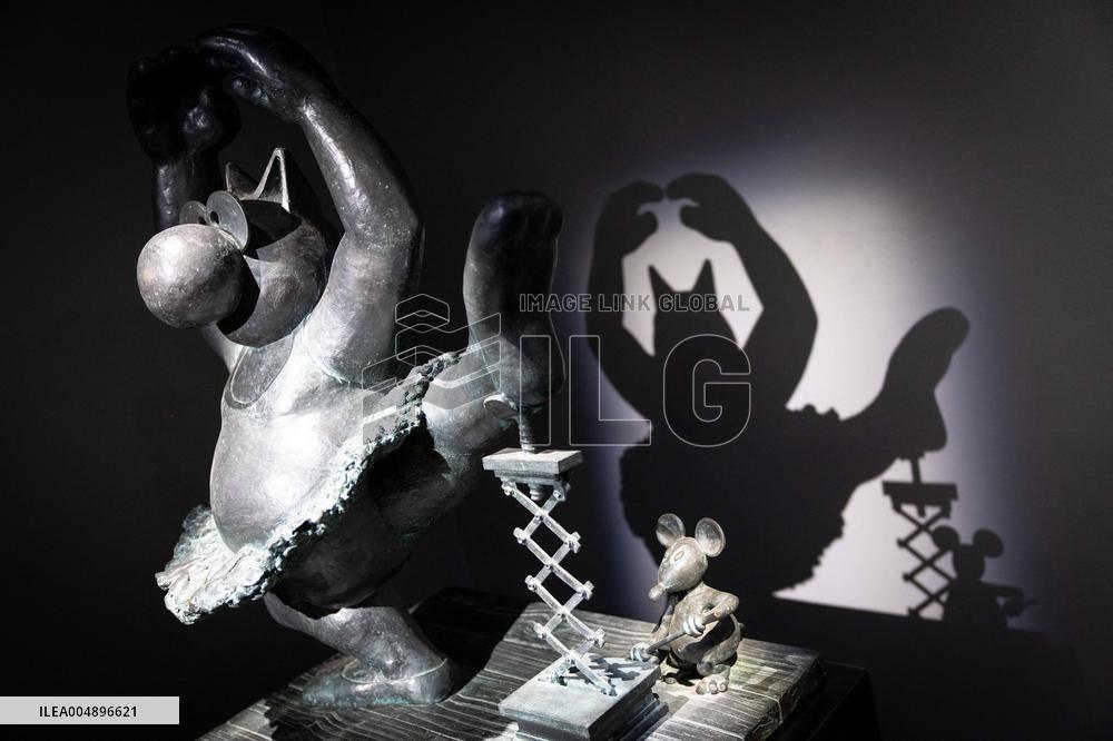 Exhibition of Philippe Geluck - Paris AJ