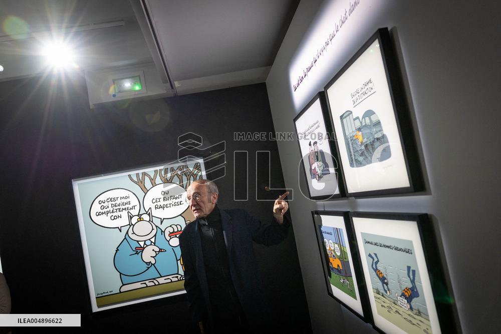 Exhibition of Philippe Geluck - Paris AJ