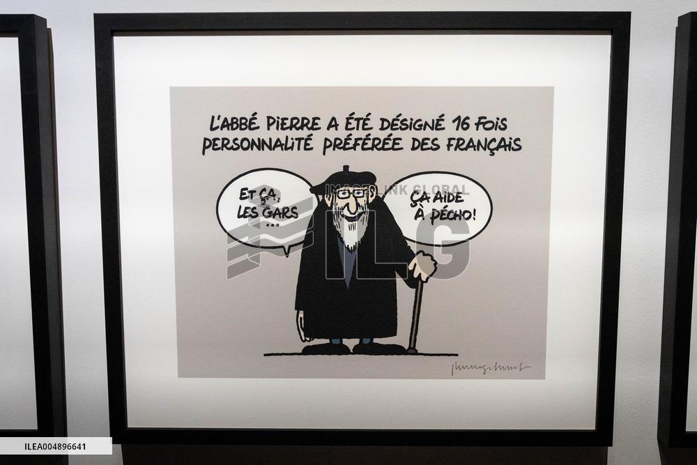 Exhibition of Philippe Geluck - Paris AJ
