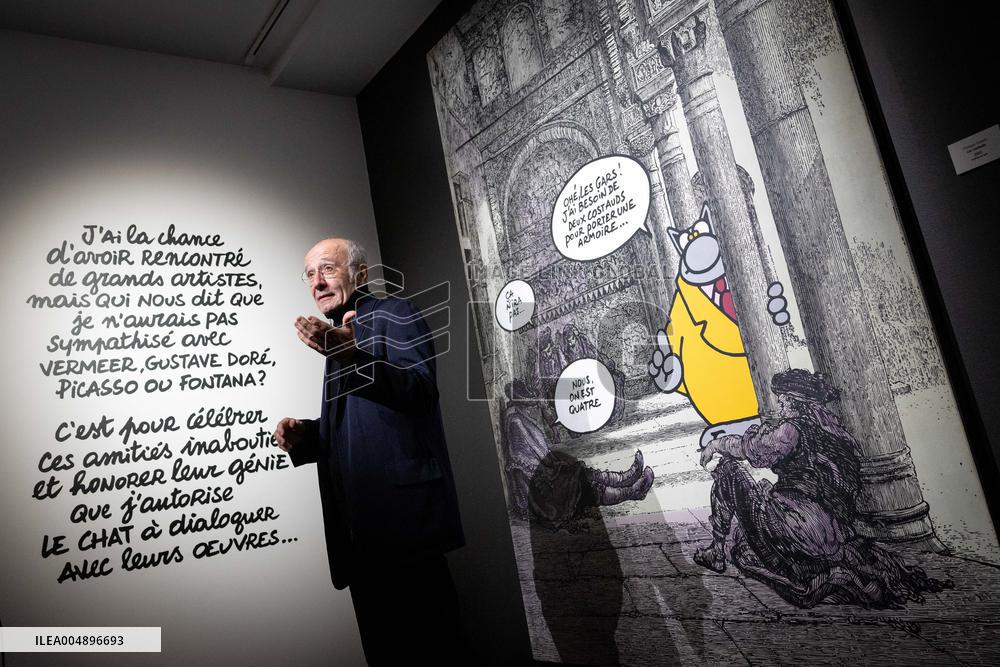 Exhibition of Philippe Geluck - Paris AJ