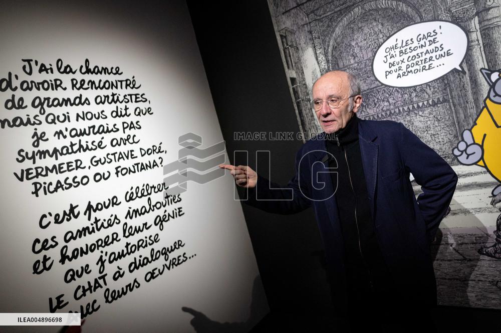 Exhibition of Philippe Geluck - Paris AJ