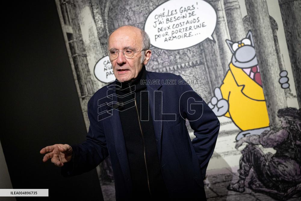 Exhibition of Philippe Geluck - Paris AJ