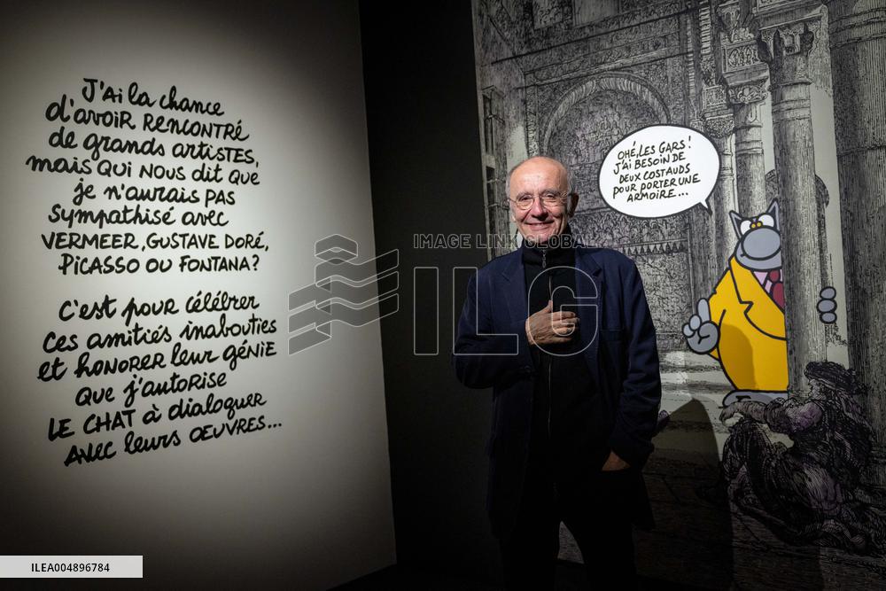 Exhibition of Philippe Geluck - Paris AJ