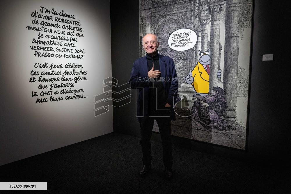 Exhibition of Philippe Geluck - Paris AJ