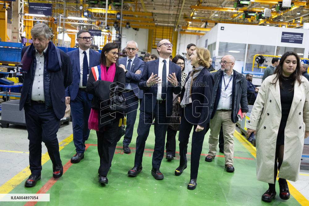 Sebastien Martin visits Air France Industries site - Orly