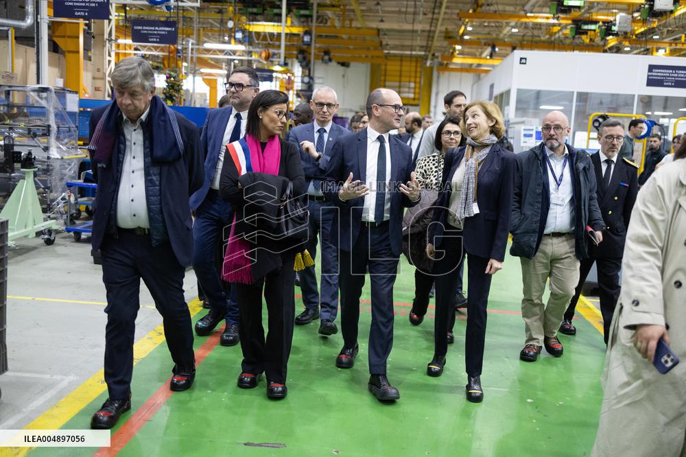 Sebastien Martin visits Air France Industries site - Orly