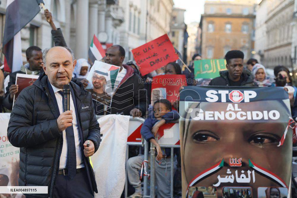 Demonstration in Solidarity with The Sudanese People - Rome