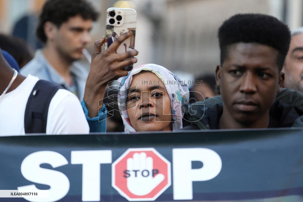 Demonstration in Solidarity with The Sudanese People - Rome