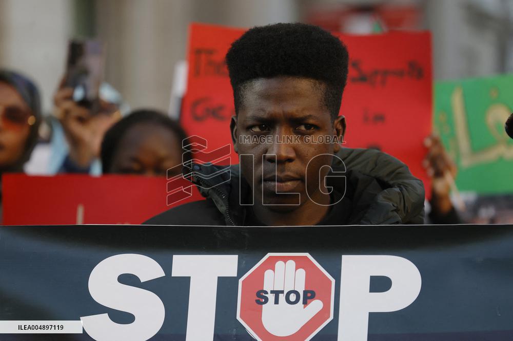 Demonstration in Solidarity with The Sudanese People - Rome