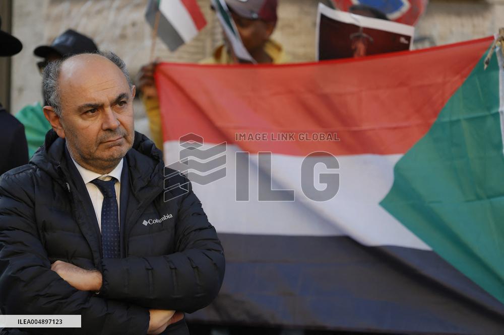 Demonstration in Solidarity with The Sudanese People - Rome