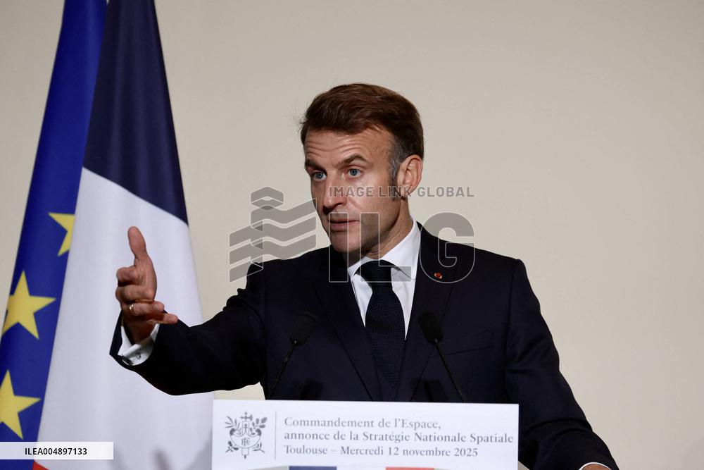 President Macron Speech at Air Base 101 - Toulouse