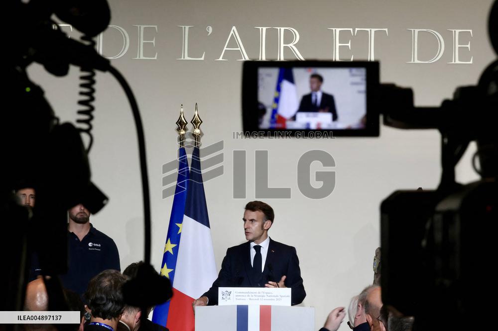 President Macron Speech at Air Base 101 - Toulouse