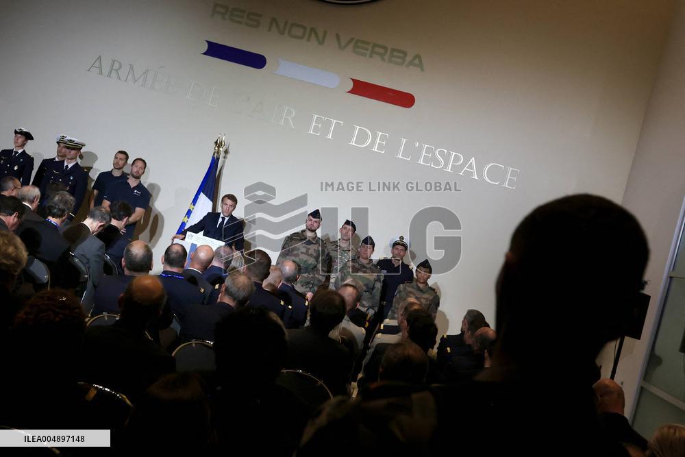 President Macron Speech at Air Base 101 - Toulouse