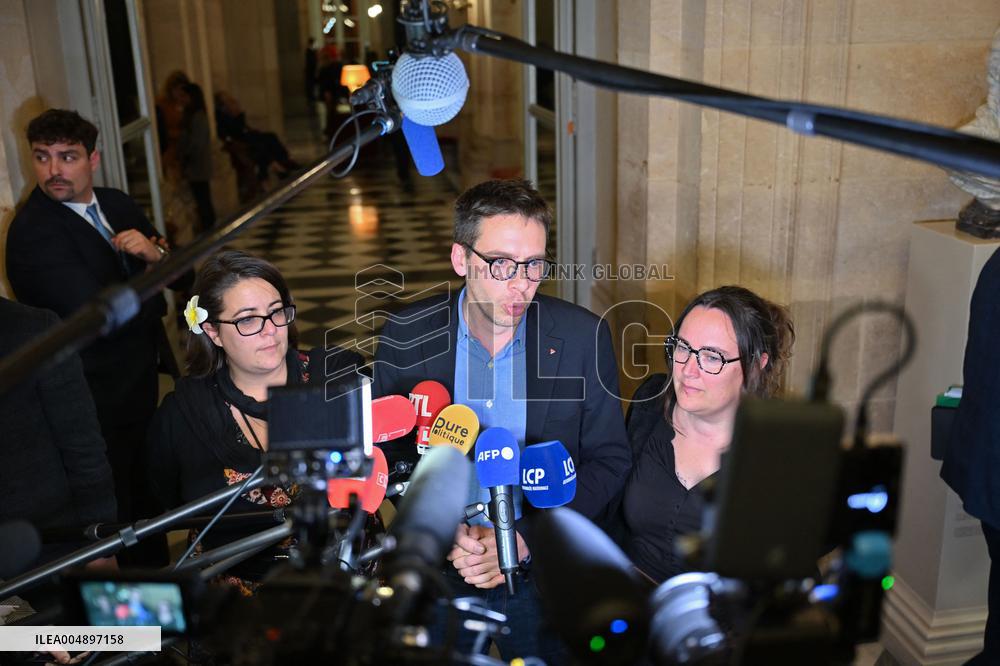 Suspension of Pension Reform at The National Assembly - Paris