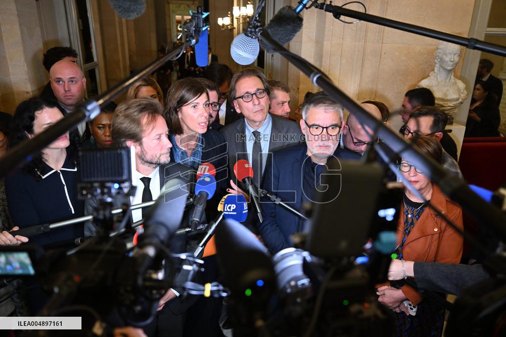 Suspension of Pension Reform at The National Assembly - Paris