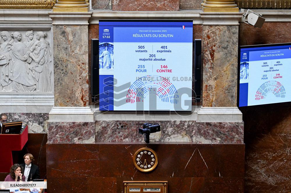 Suspension of Pension Reform at The National Assembly - Paris