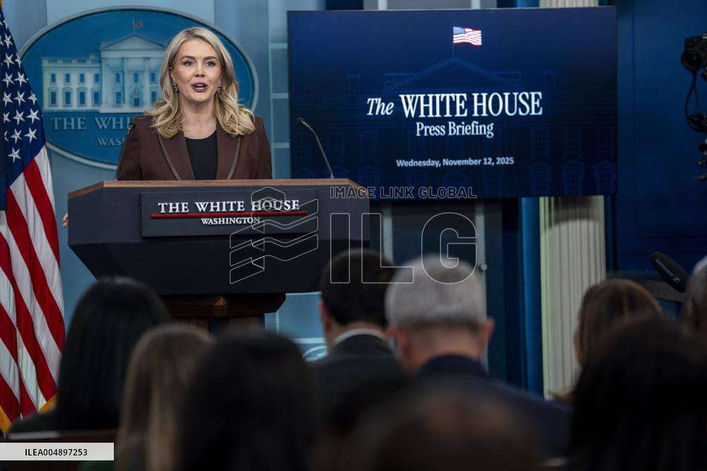 White House Press Secretary Leavitt Holds Press Briefing in Washington, DC