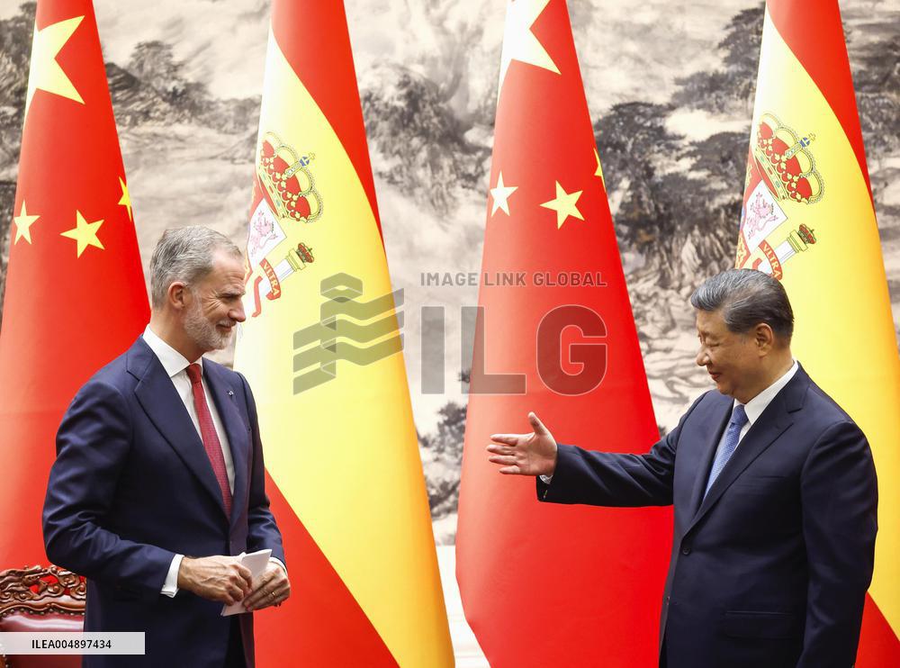 Spanish King Felipe VI visits China
