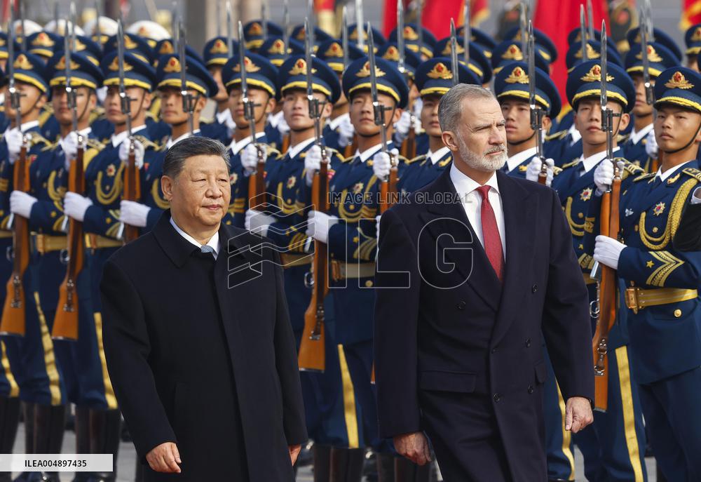 Spanish King Felipe VI visits China