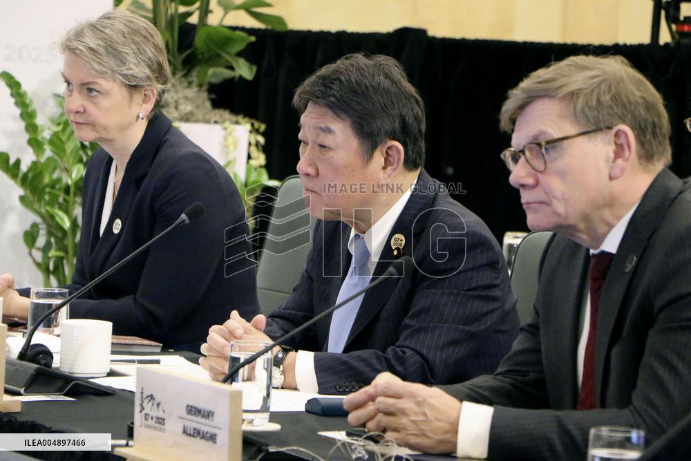 G-7 foreign ministers' meeting in Canada