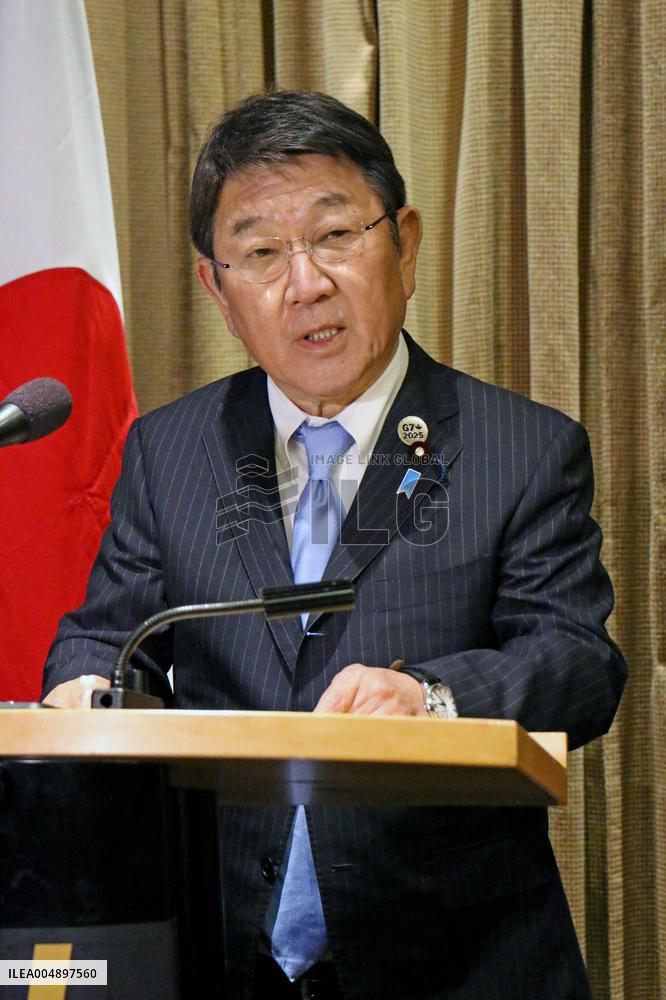 G-7 foreign ministers' meeting in Canada