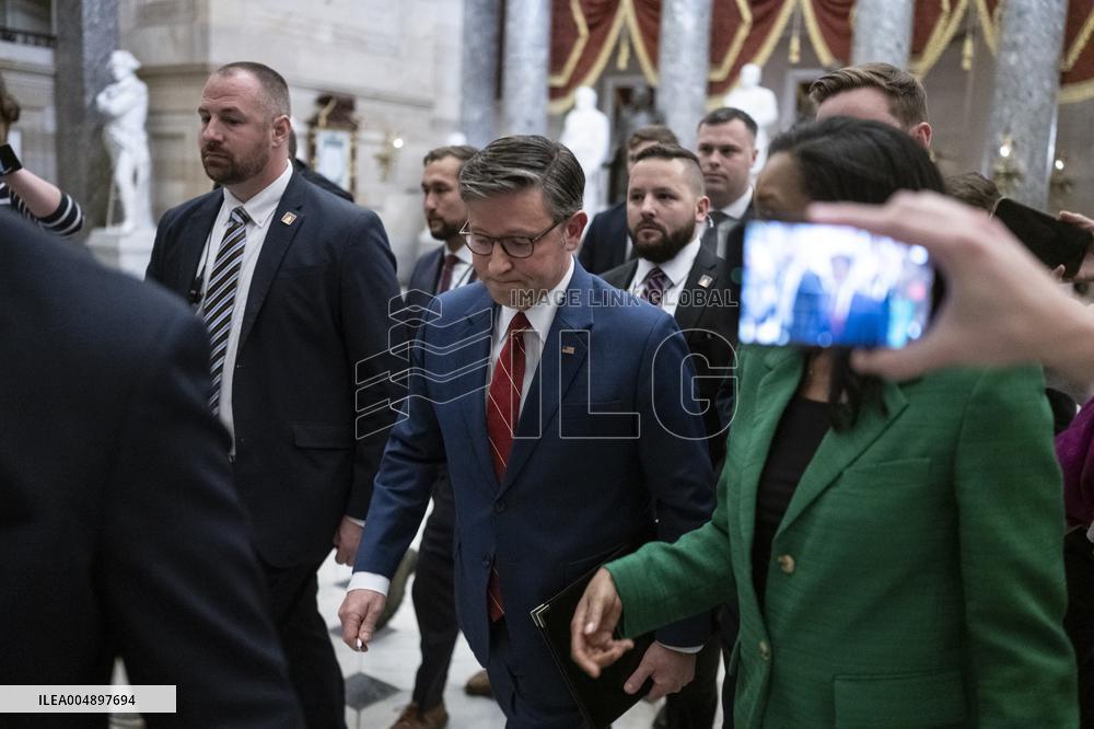 Johnson Presser After US House Passage of Bill to Reopen US Government