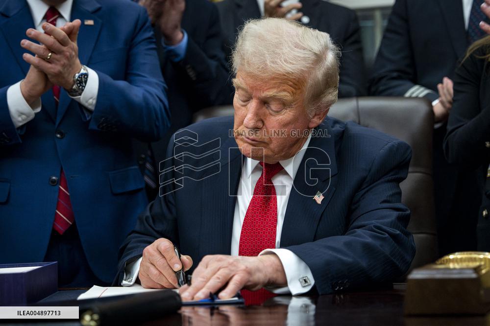 President Trump Signs Funding Bill To Reopen The Federal Government